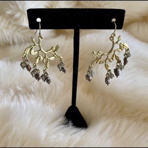 Gold colored earrings